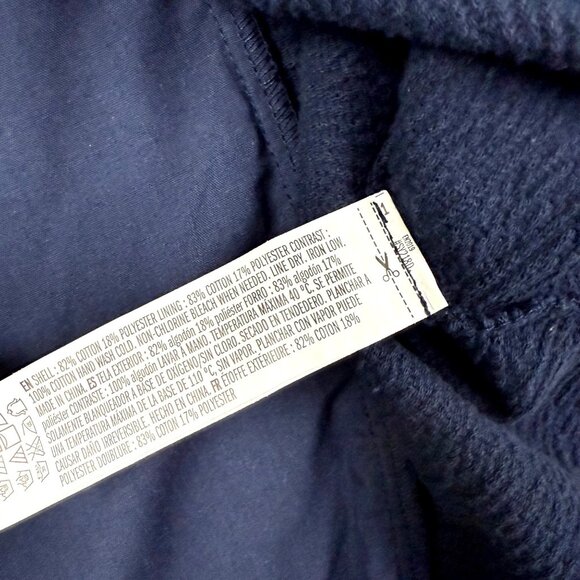 MEDIUM English Factory Solid Navy Blue Mini Dress Nordstrom - Picture 7 of 9